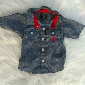 U.s polo assn boy 6-9M shirt